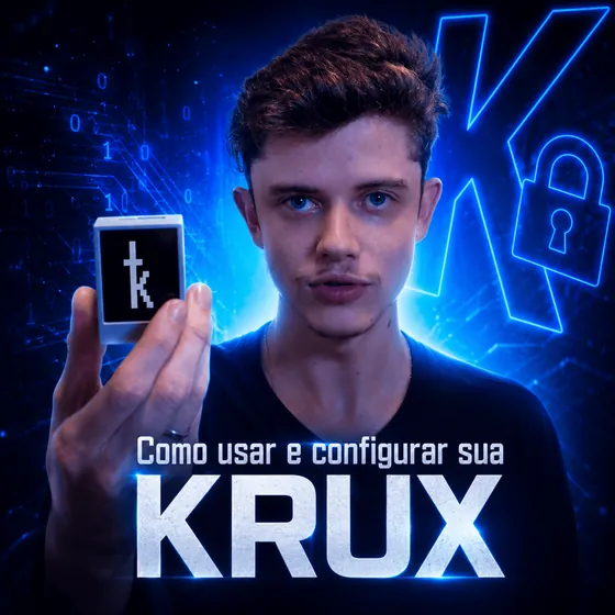Capa do curso: Krux: curso completo de hardwallet air-gapped para Bitcoin